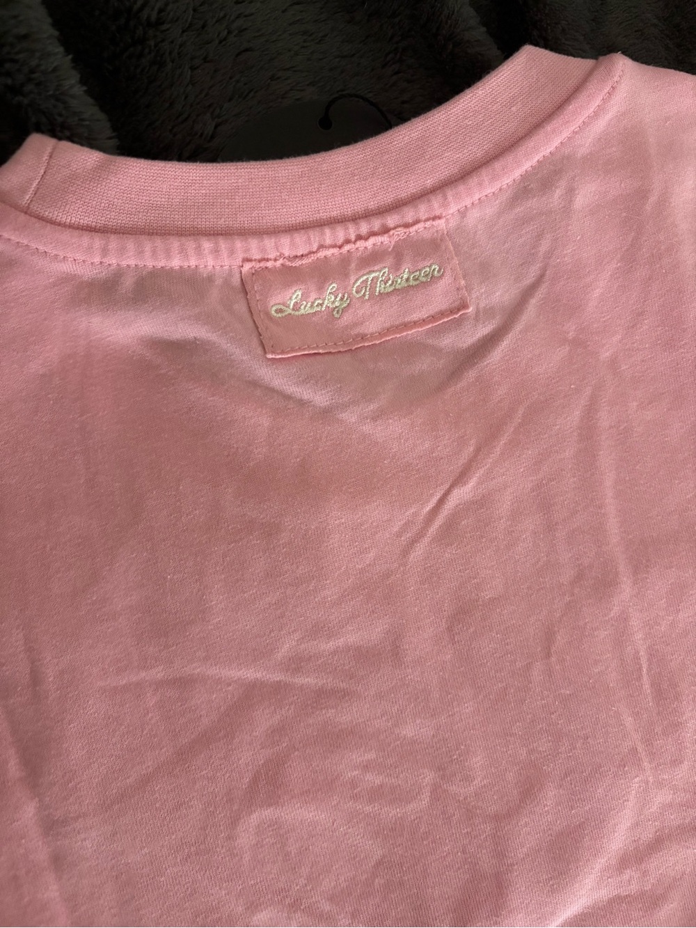 NWT white fox candy pink size xxs lucky thirteen elsa relaxed baby tee ! - Picture 6 of 6